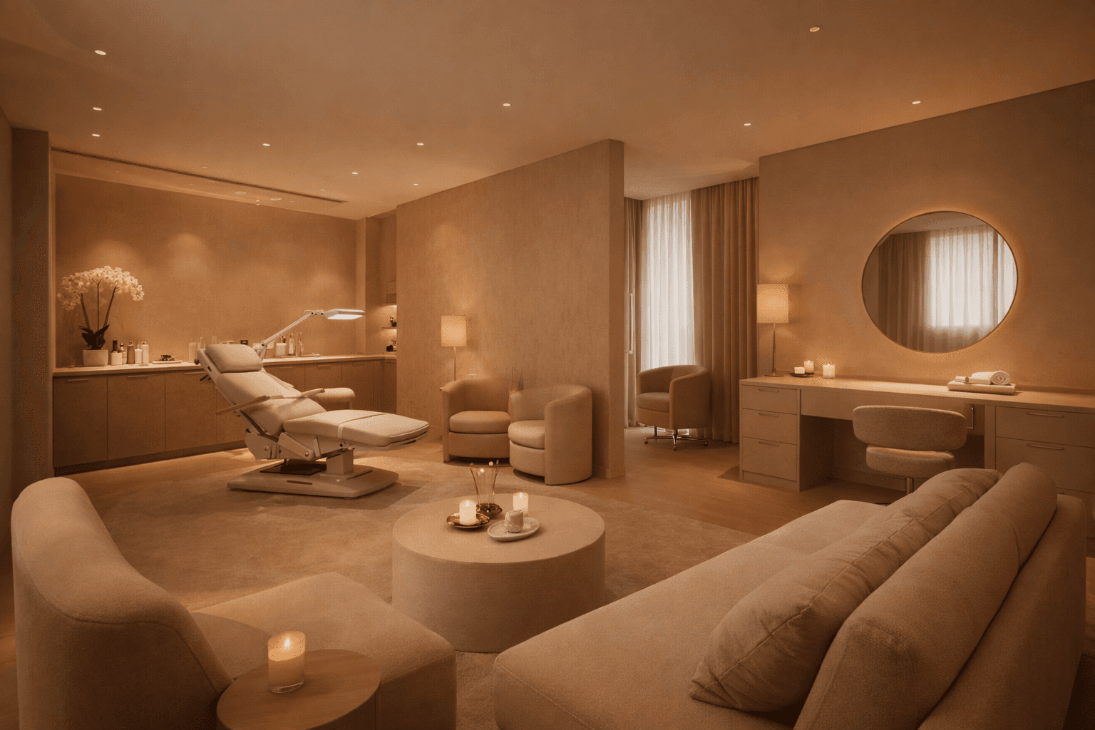 Luxury aesthetic clinic interior